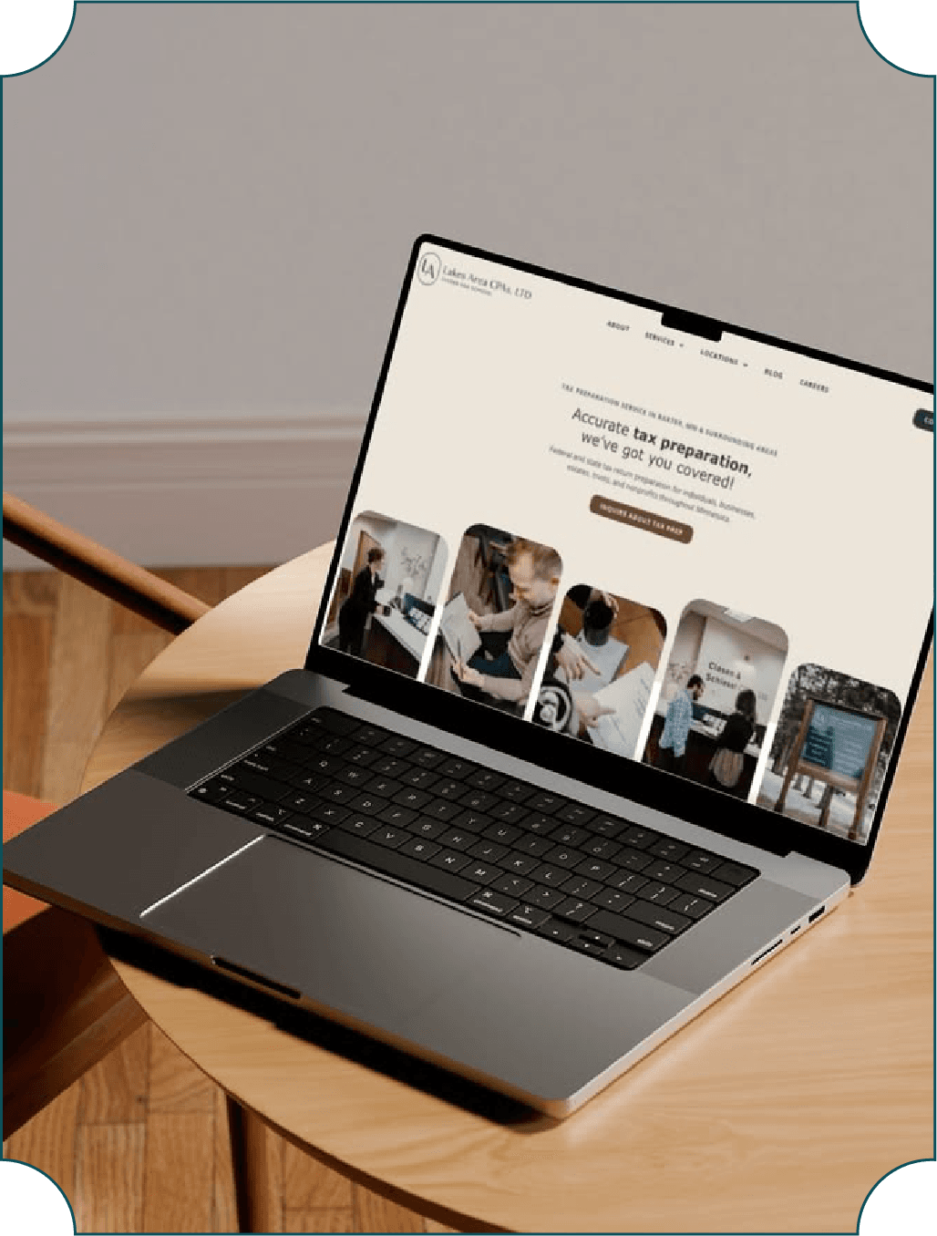 Lakes Area CPAs website design, development, copy and SEO.